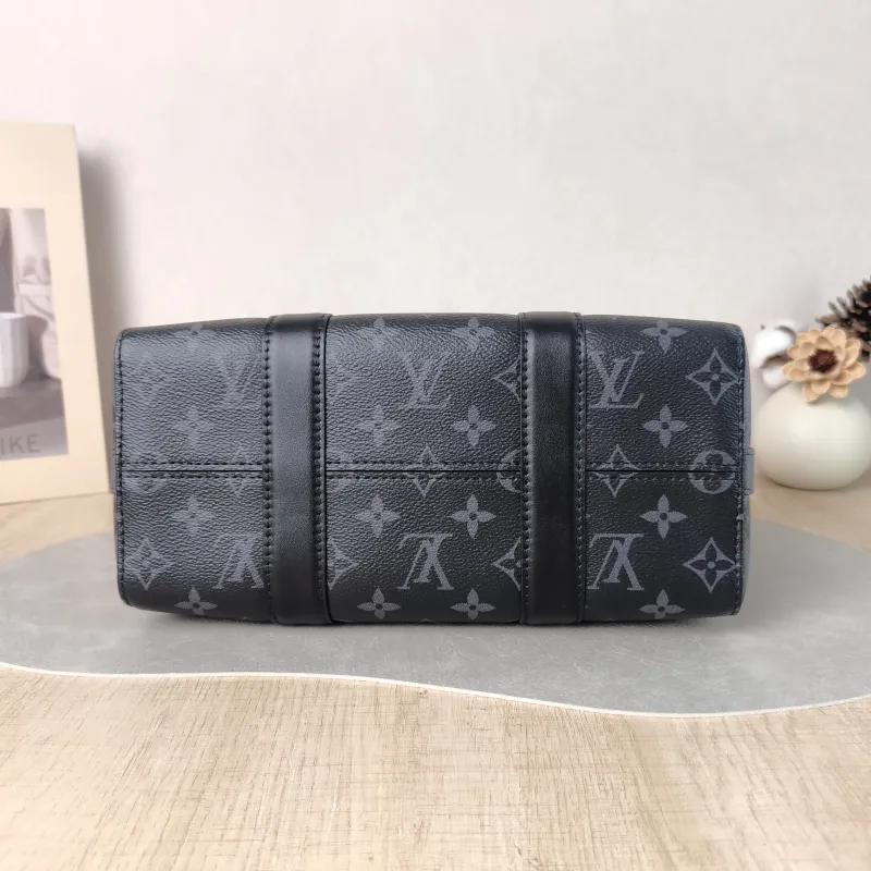 Louis Vuitton Crossbody Bag City Keepall Black PVC Medium 27 × 13 × 17 cm — cover view 2 of 6