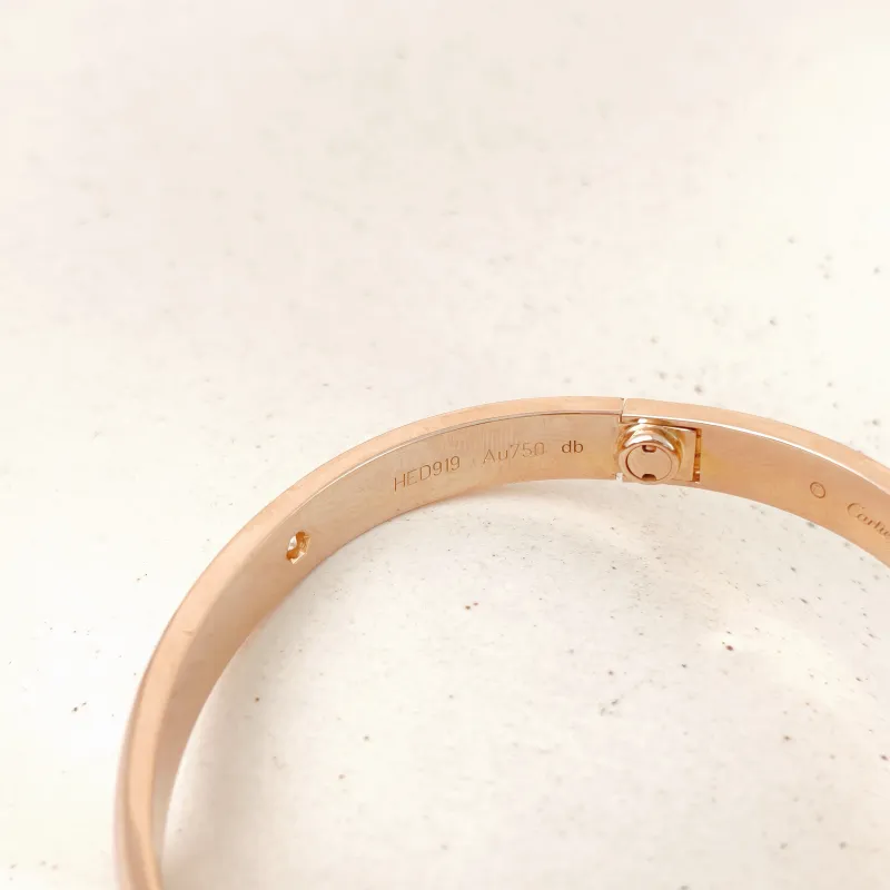 CARTIER Bangle Love Collection Bangle Rose Gold Diamond18KR ose Gold Edition 17 — cover view 10 of 11