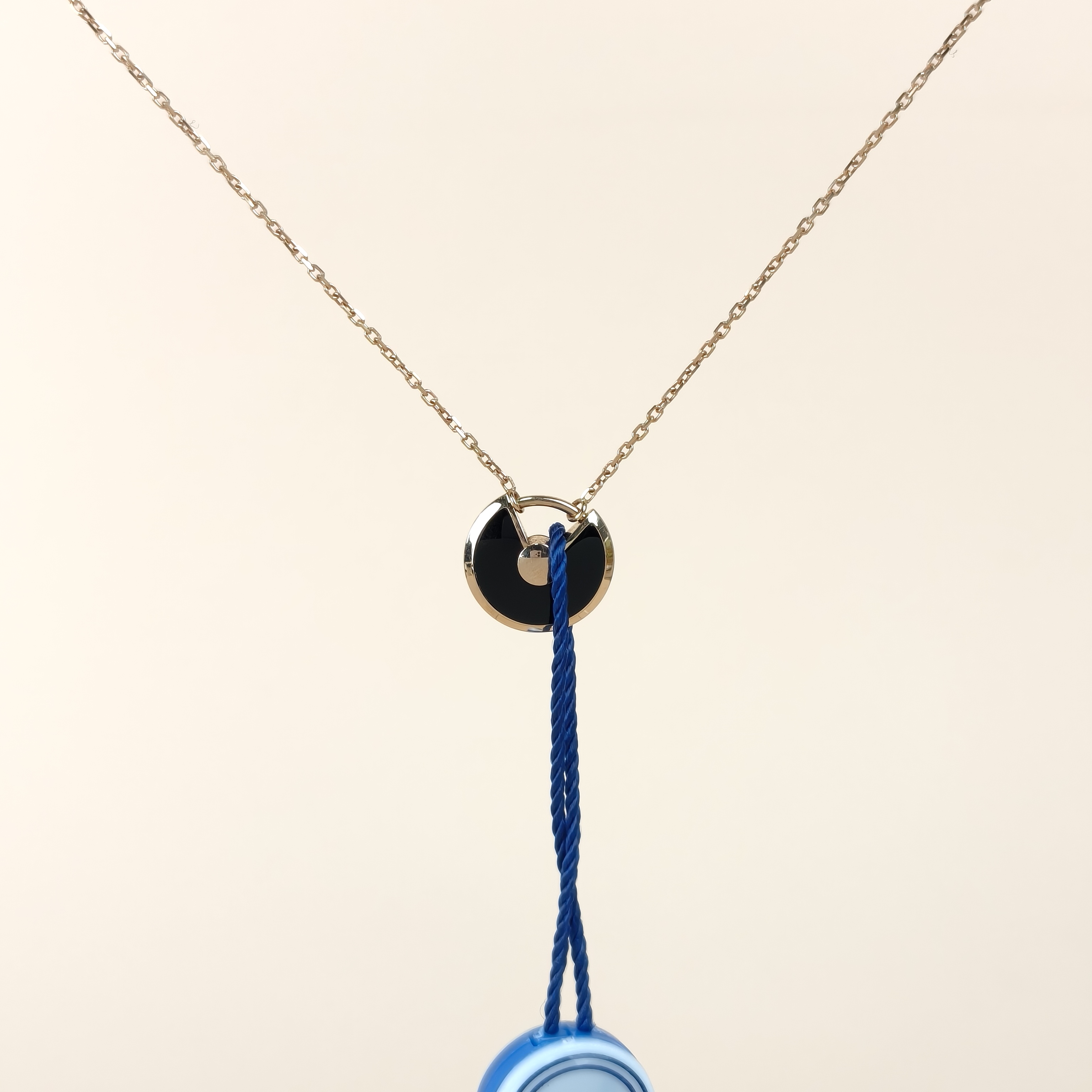 CARTIER Necklace Amulette de Necklace 18KR ose Gold Small0.12*41 — cover view 4 of 8