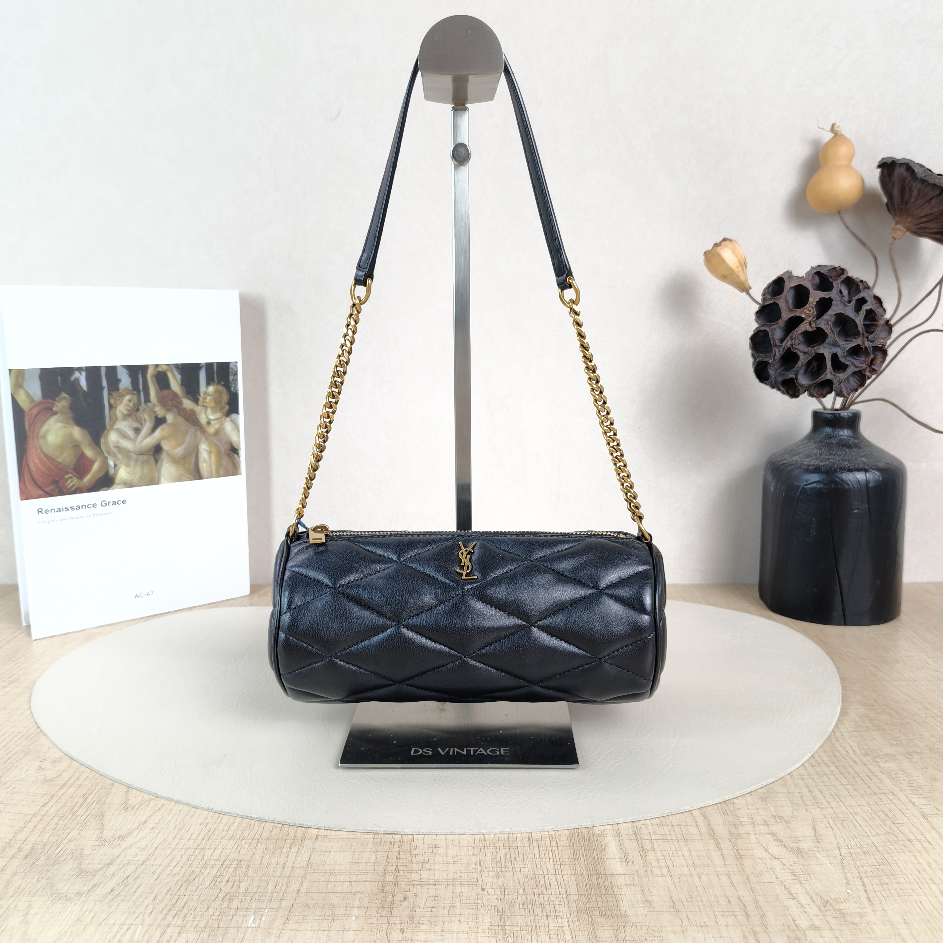SAINT LAURENT Shoulder Bag Sade Black SL ambskinmini20 × 10 × 10 cm