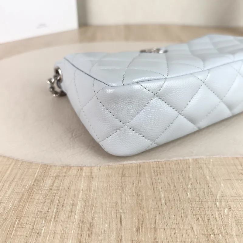 Chanel Crossbody Bag Blue Grained Calfskin 21 × 5.5 × 12 cm — detail view 9 of 13