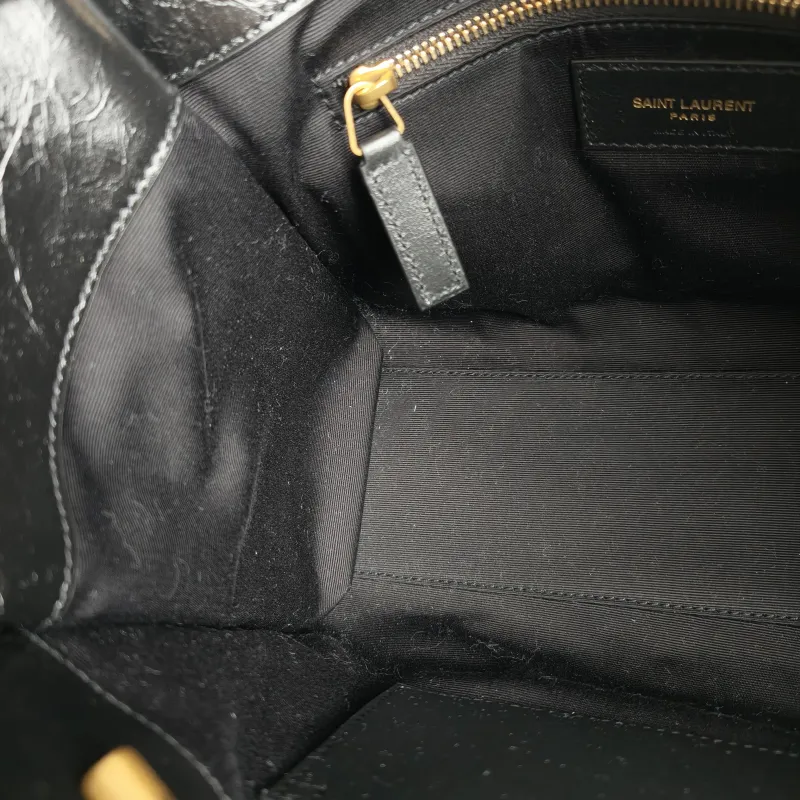 SAINT LAURENT Shoulder Bag Niki Shopping Tote Black Calfskin Small 25 × 10 × 19 cm — detail view 7 of 12