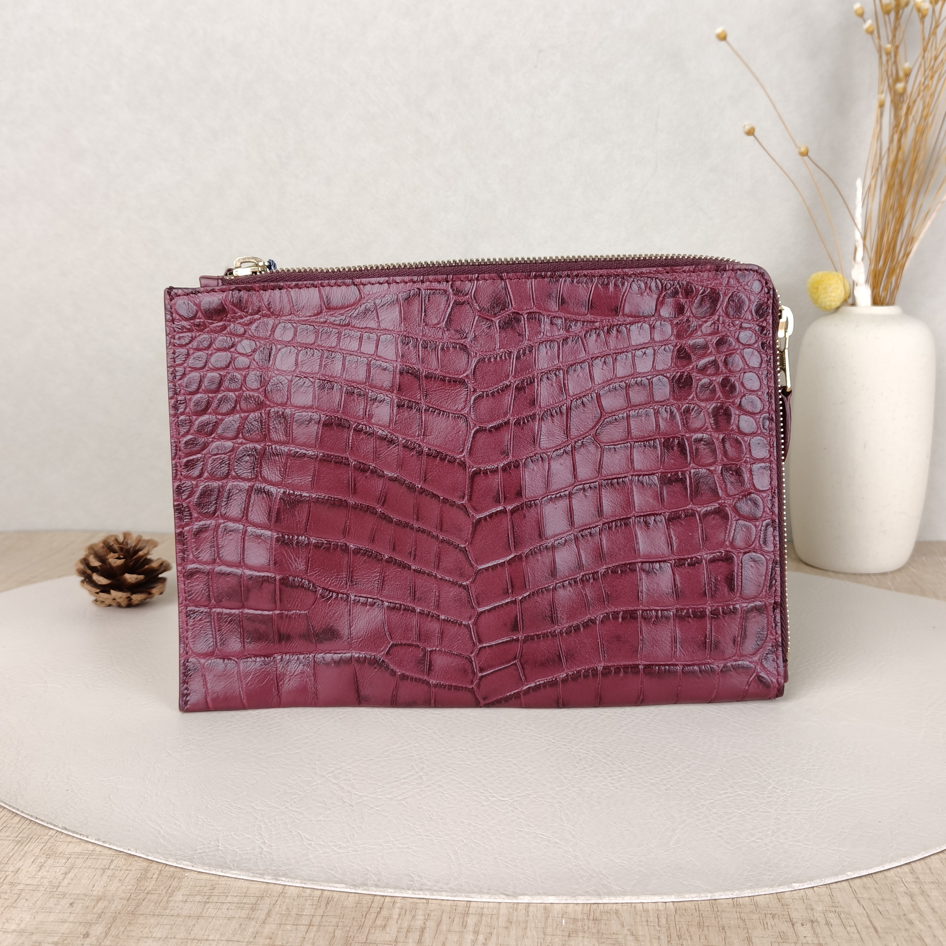 BALENCIAGA Clutch Clutch Red Calfskin23*16 — cover view 2 of 5