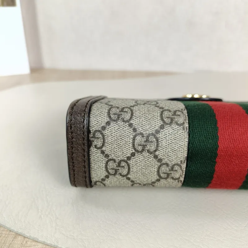 GUCCI Crossbody Bag Ophidia Monogram PVC 18.5 × 5.5 × 13 cm — detail view 12 of 12