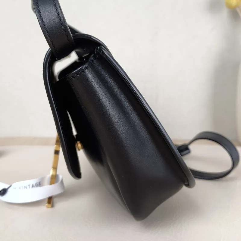 SAINT LAURENT Shoulder Bag Kaia Black Calfskin 16 × 5.5 × 15.5 cm — detail view 6 of 10