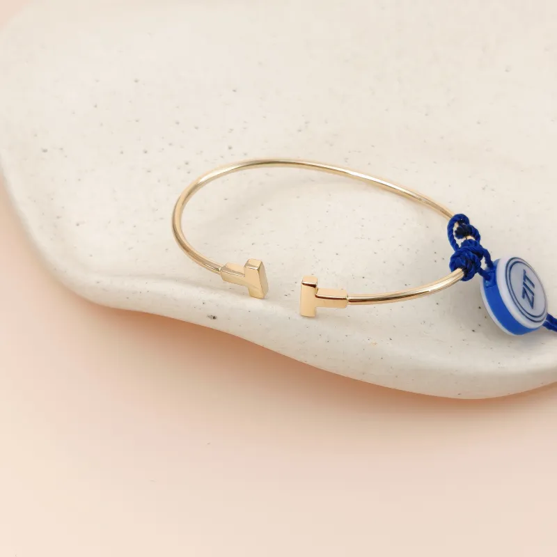 Tiffany&Co. Bangle T Collection T Yellow Gold Yellow Gold 18KY ellow Gold One Size15.4cm — cover view 8 of 8