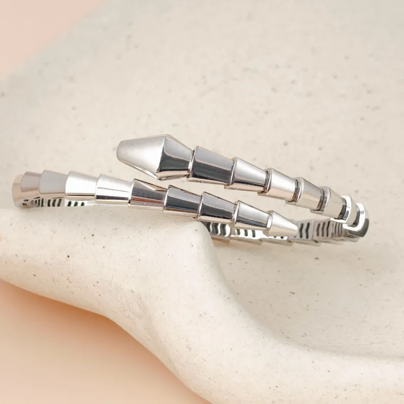 Bvlgari Bangle Serpenti Viper Collection Bangle White Gold 18KW hite Gold One Size 15 — cover view 9 of 9