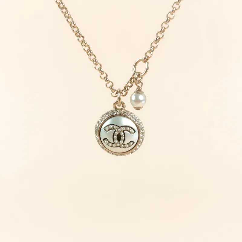 Chanel Necklace c Necklace Gold One Size60cm