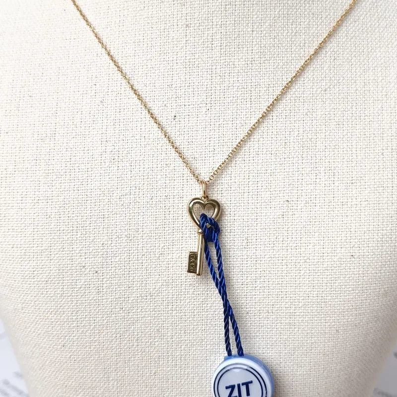 Tiffany&Co. Necklace Keys Collection Necklace Pendant Gold18k 18㎜ 40㎝