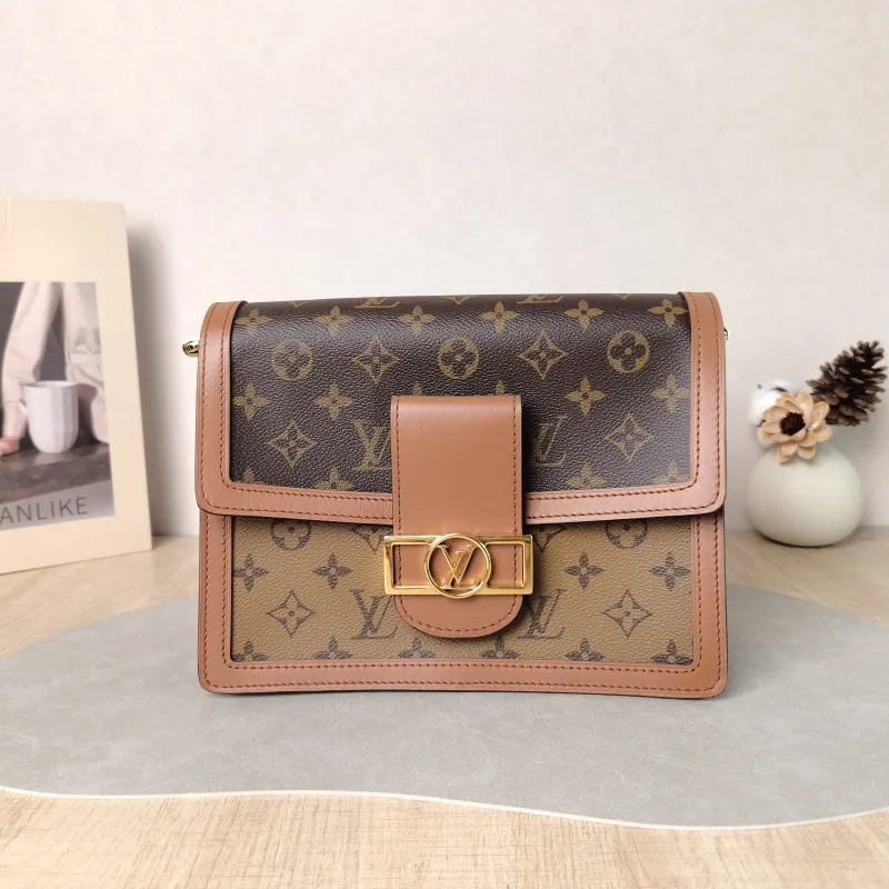 Louis Vuitton Crossbody Bag Dauphine Monogram PVC Medium 25 × 10.5 × 17 cm