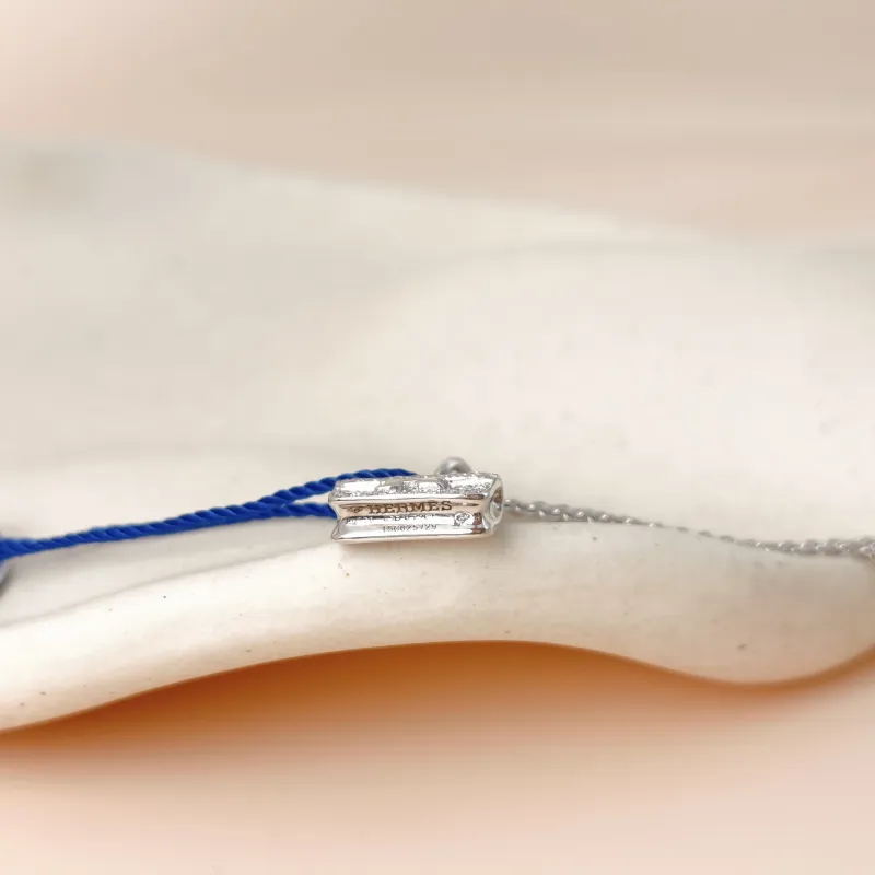 Hermès Necklace Amulettes Constance Pavé Diamond Necklace White Gold 18KW hite Gold Diamond One Size 40cm — cover view 3 of 11