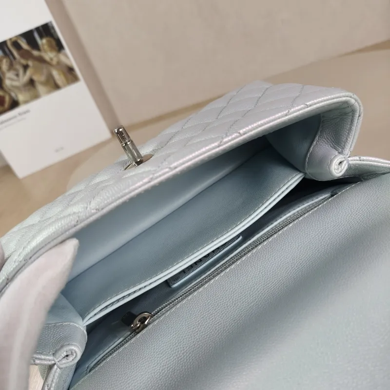 Chanel Top Handle Bag Coco Handle​ C Grained Calfskin Small 24 × 10 × 14 cm — detail view 8 of 12