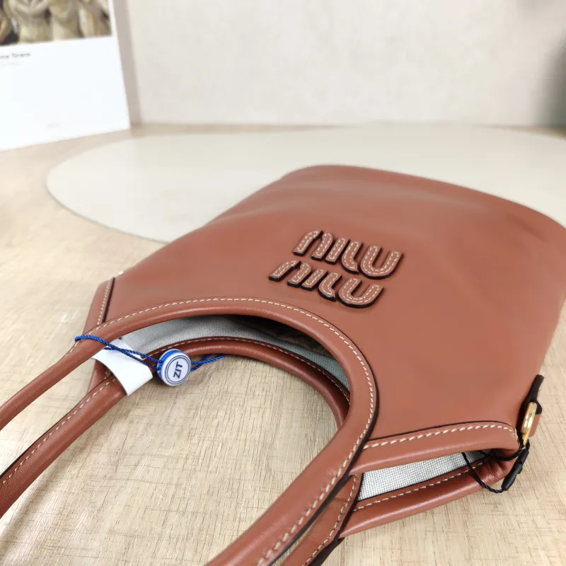 Miumiu Shoulder Bag IVY Tote Shopping Tote Calfskin Mini 20*24 — detail view 1 of 11