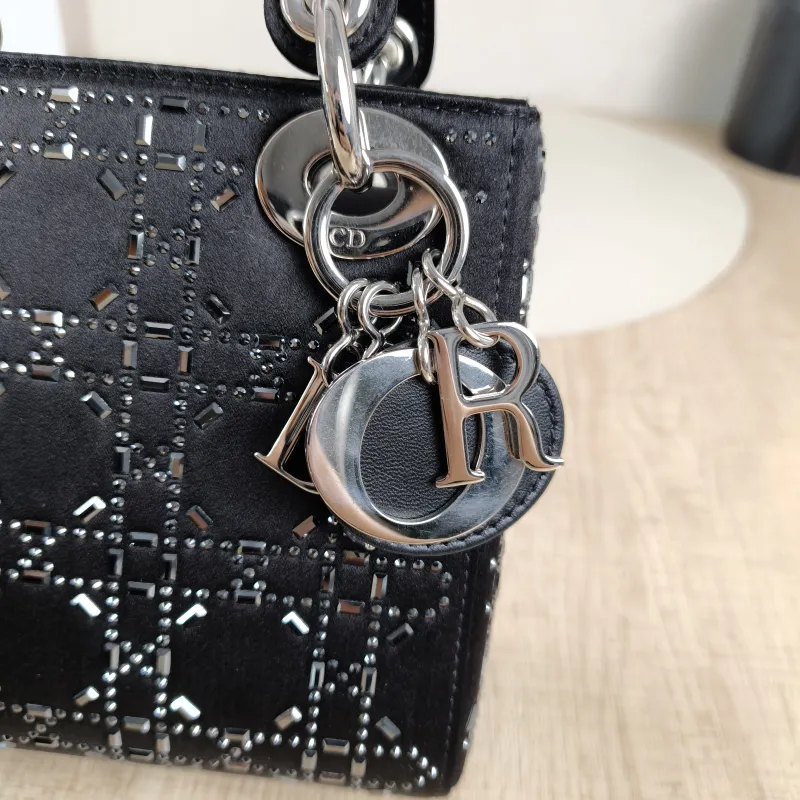 DIOR Crossbody Bag Lady Lady Dior Bag Black mini17 × 7 × 15 cm — detail view 6 of 13