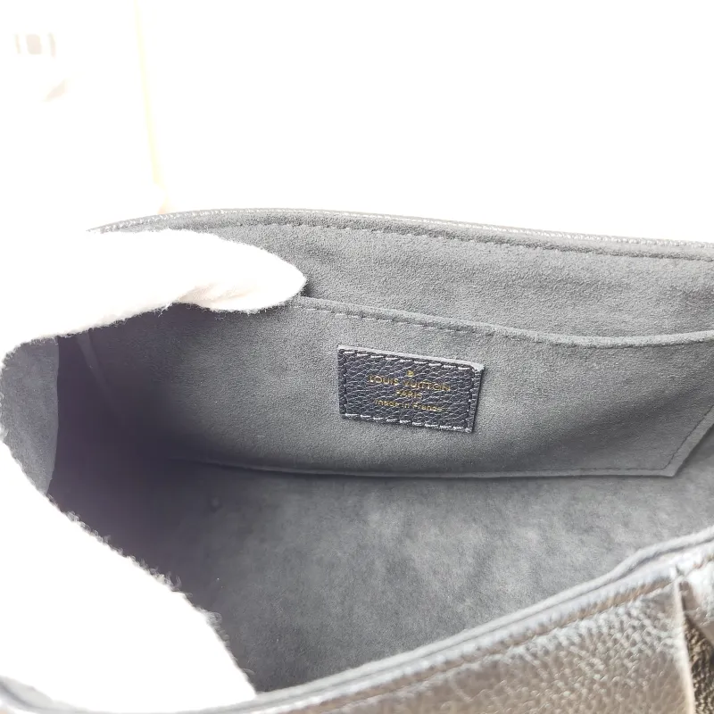 Louis Vuitton Crossbody Bag Favorite Black Monogram Empreinte Embossed Calfskin Medium 24 × 9 × 14 cm — detail view 8 of 12
