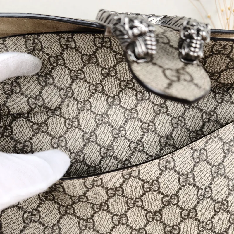 GUCCI Shoulder Bag Dionysus Monogram PVC Medium28 × 9 × 17 cm — detail view 13 of 15