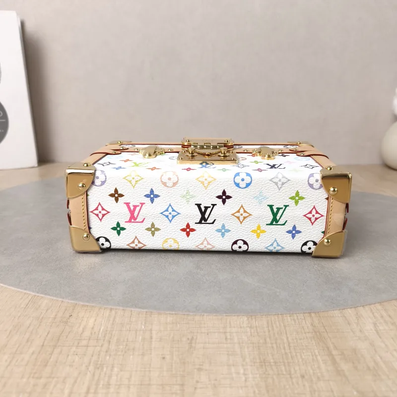 Louis Vuitton Crossbody Bag PETITE MALLE Box Multicolore PVC Mini 20 × 6 × 12.5 cm — cover view 4 of 5