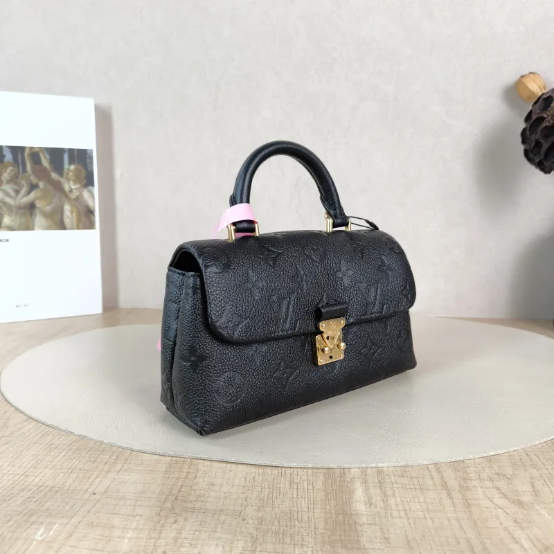 Louis Vuitton Crossbody Bag MADELEINE Black Monogram Empreinte Embossed Calfskin nano 21 × 6 × 12.5 cm — cover view 2 of 5
