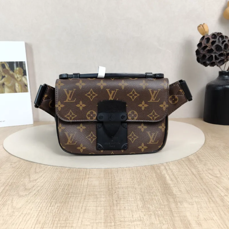Louis Vuitton Belt Bag S Lock Sling Belt Bag Monogram PVC One Size21 × 4 × 15 cm