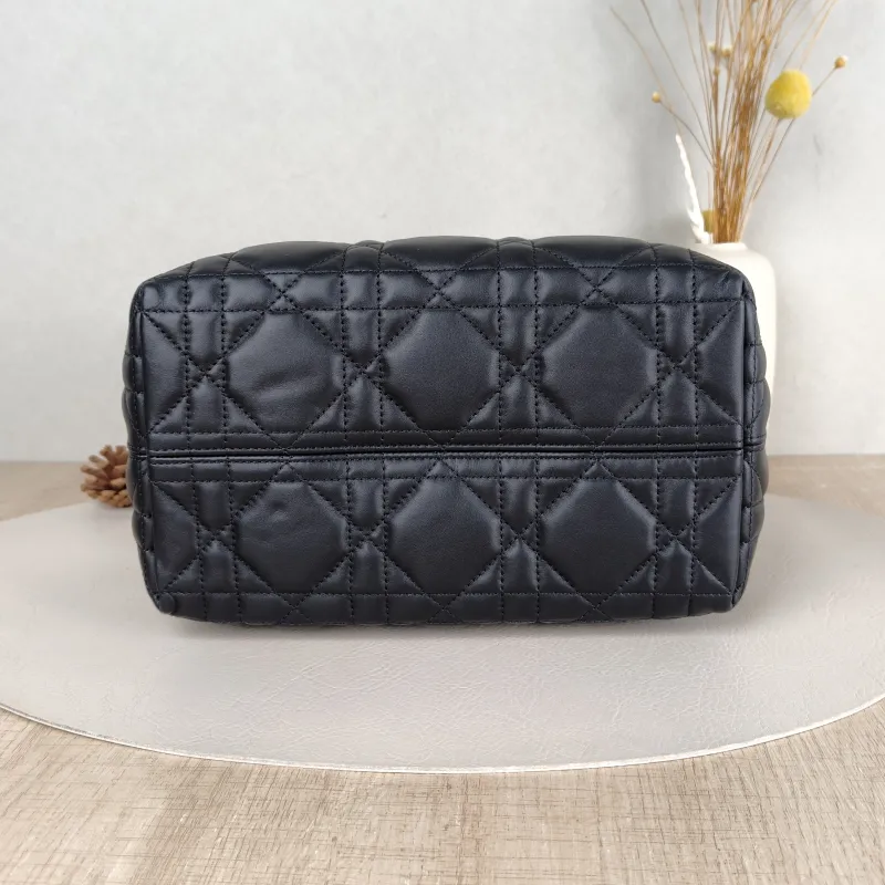 DIOR Top Handle Bag TOUJOURS Black Calfskin Small23 × 12 × 15.5 cm — cover view 3 of 5