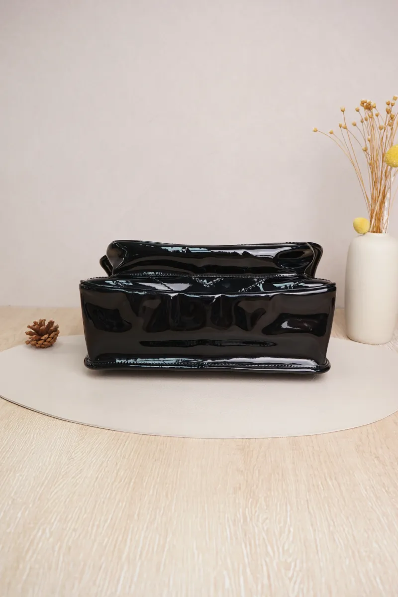 SAINT LAURENT Niki D Medium Black Patent Leather · Dust Bag · 28 × 8.5 × 20 cm — cover view 7 of 7