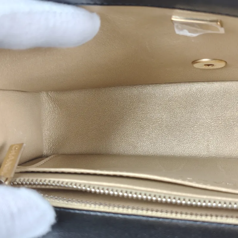 Chanel Shoulder Bag c cf Black Lambskin One Size 24 × 7 × 14.5 cm — detail view 6 of 14