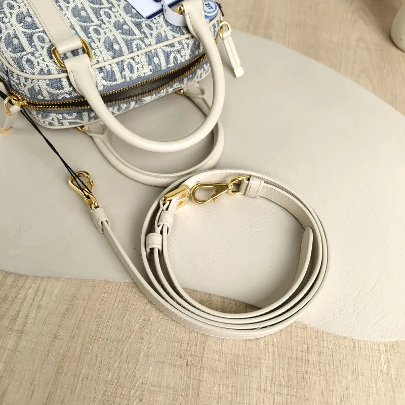 DIOR Top Handle Bag D-Vibe East-West Bowling Bag Blue mini20.5 × 7 × 12 cm — detail view 1 of 11