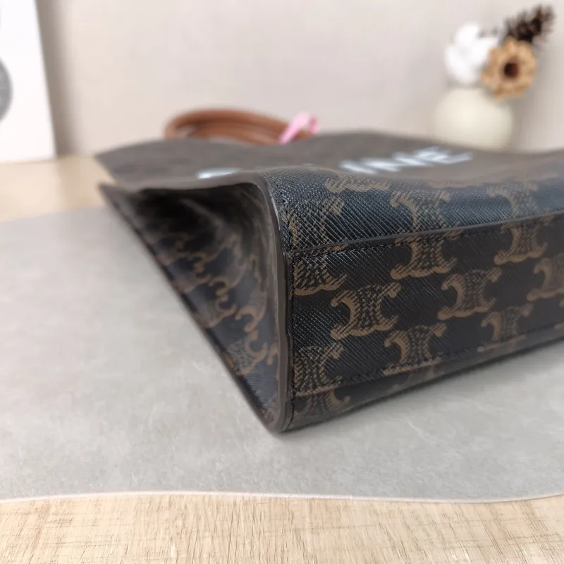 CELINE Crossbody Bag CABAS Monogram PVC Small 28.5 × 8 × 33 cm — detail view 5 of 10
