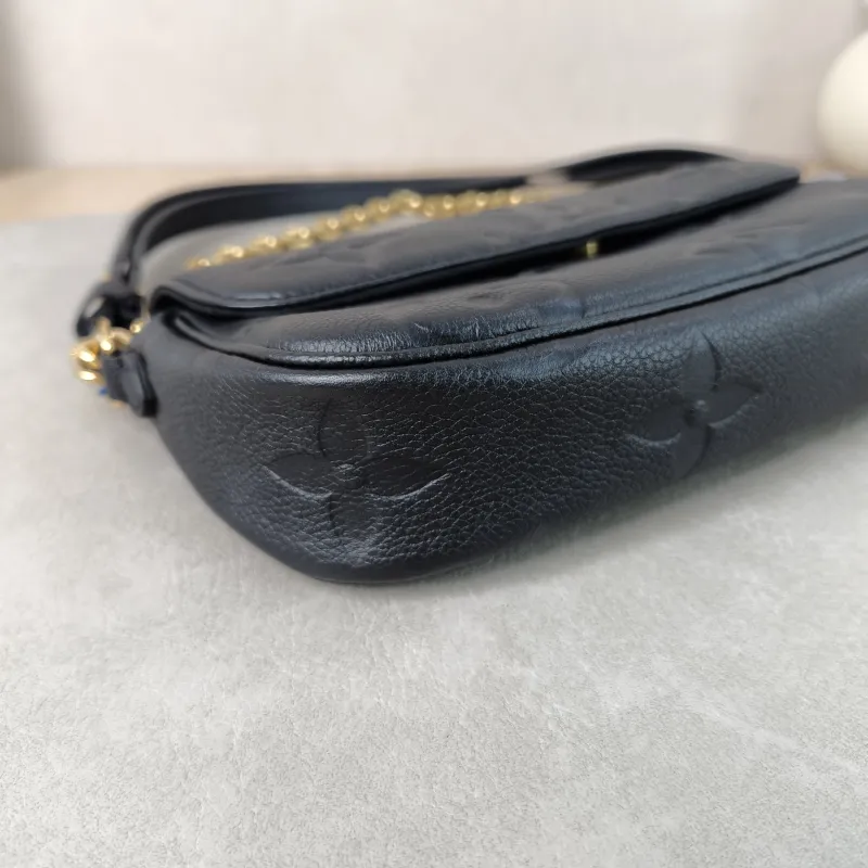 Louis Vuitton Crossbody Bag IVY Black Empreinte Embossed Calfskin Small 23.5 × 4.3 × 12 cm — detail view 7 of 13
