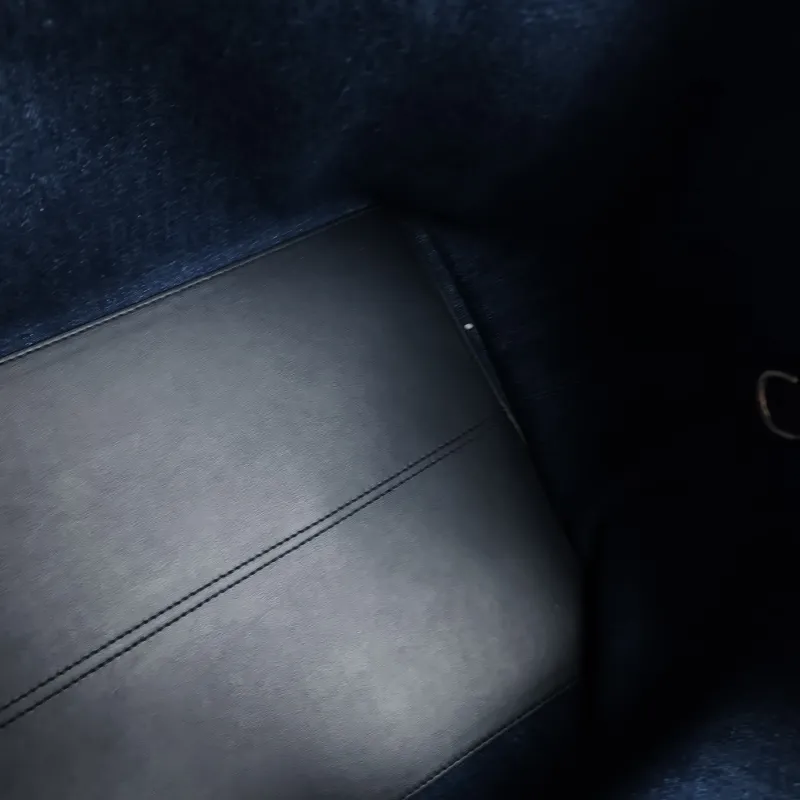 DIOR Top Handle Bag TOUJOURS Blue Large 37 × 21 × 27 cm — detail view 6 of 10