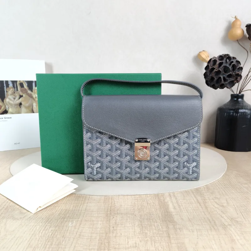 GOYARD Crossbody Bag Chypre Crossbody Bag Grey PVC One Size 21 × 4 × 16 cm — cover view 2 of 6