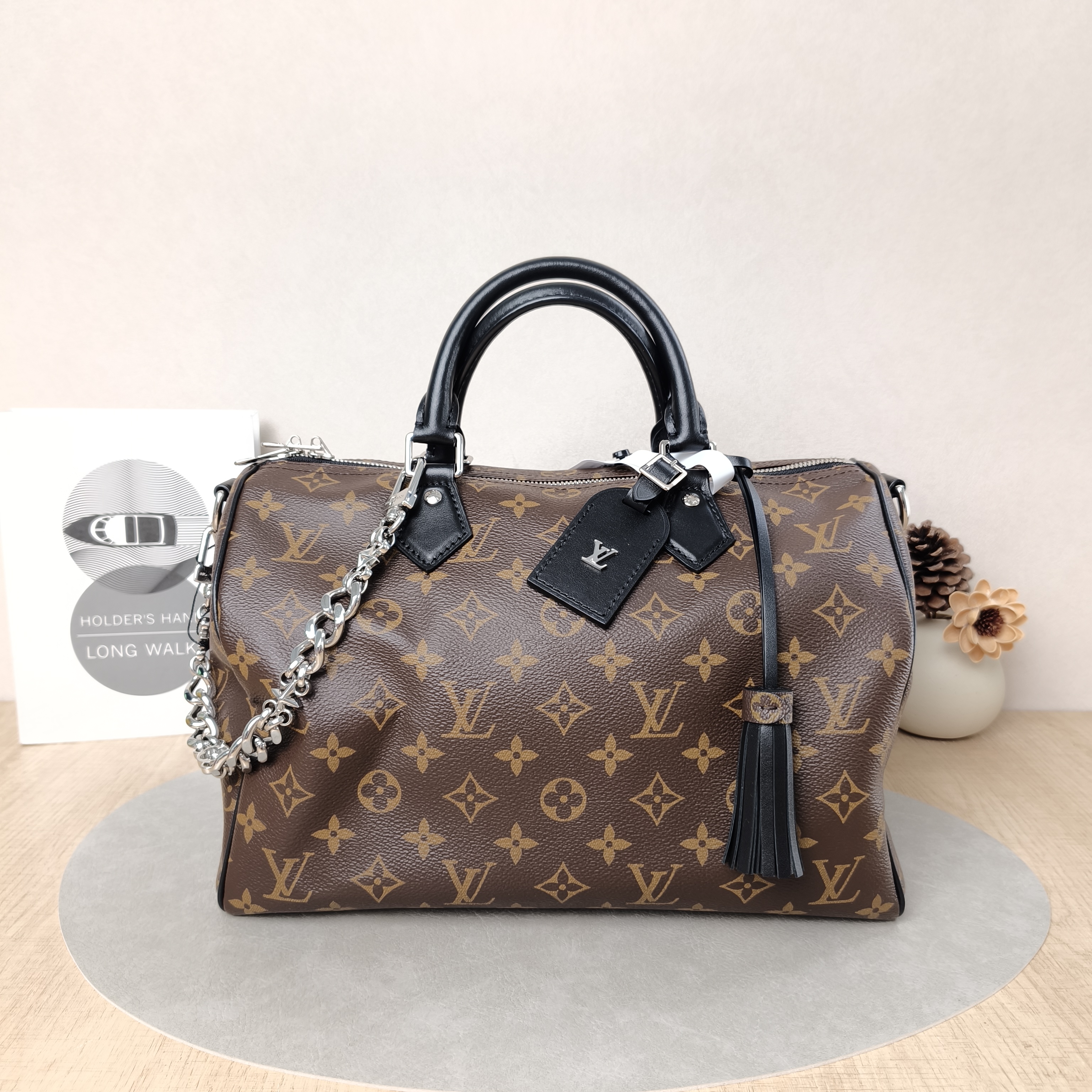 Louis Vuitton Shoulder Bag Speedy Soft 30Shoulder Strap Edition- Monogram PVC Large30 × 17 × 21 cm