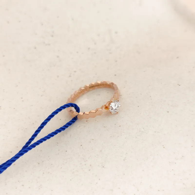 CHAUMET Ring Bee de · Collection Ring Rose Gold Diamond18KR ose Gold One Size 50 0.32ct — cover view 2 of 7