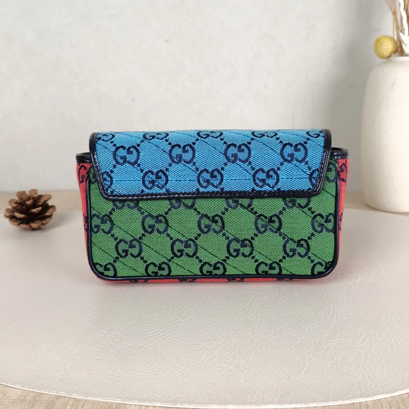 GUCCI Crossbody Bag GG Marmont Mini Marmont Mini Canvasmini16.5 × 4.5 × 9.5 cm — cover view 3 of 5