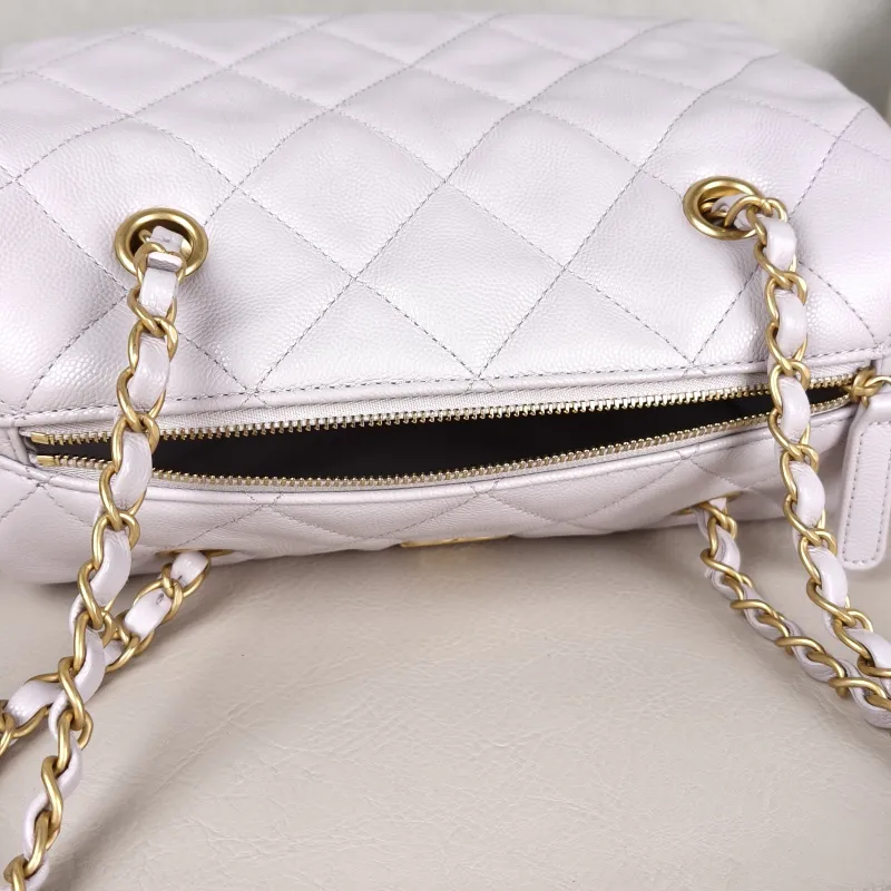 Chanel Shoulder Bag Bowling Bag Calfskin One Size24 × 13 × 15 cm — detail view 11 of 14