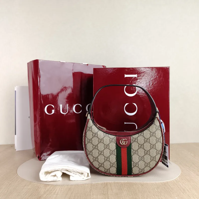 GUCCI Crossbody Bag Ophidia GG Monogram PVC Small 20 × 5 × 11 cm — cover view 2 of 5