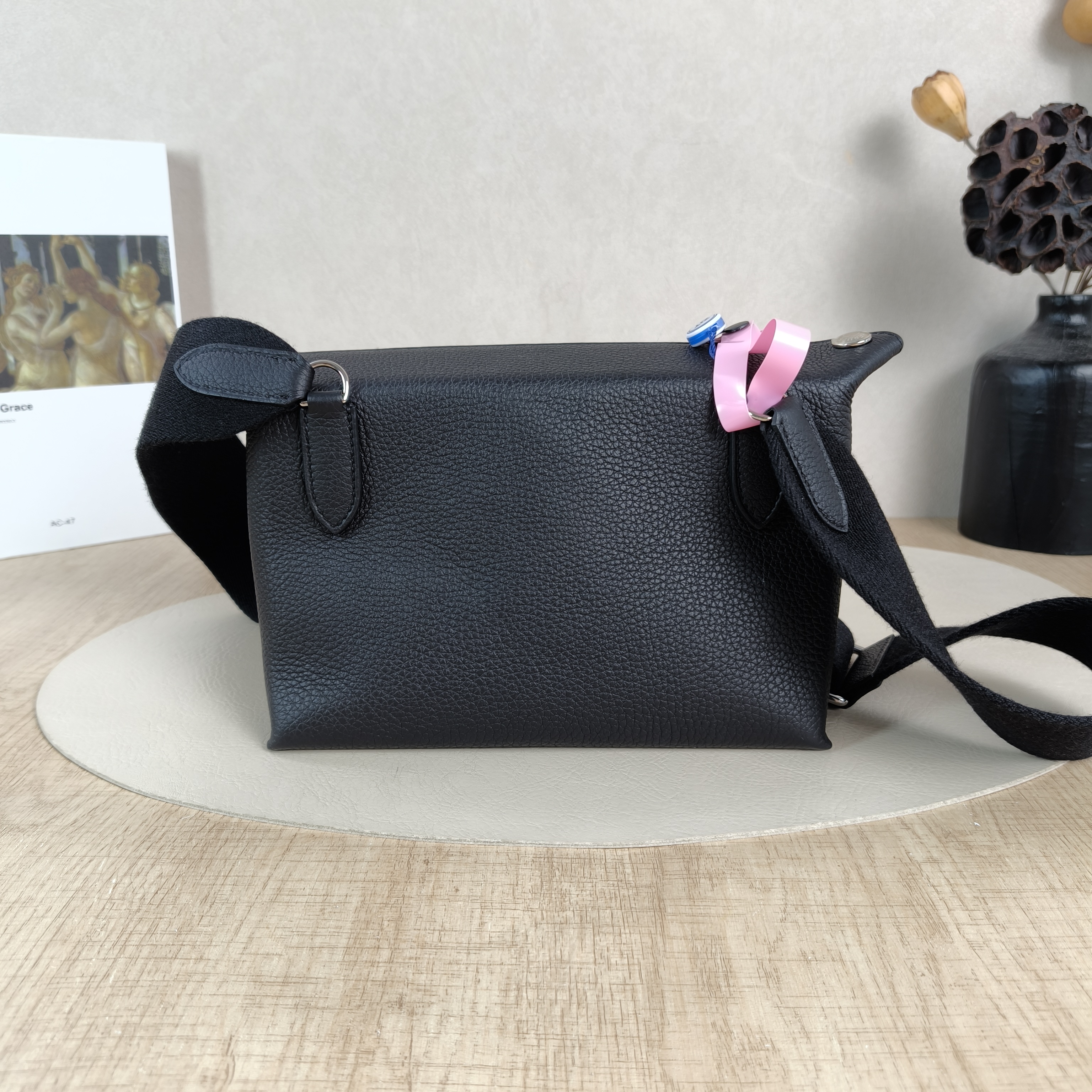 Hermès Crossbody Bag Videpoches Black Togo Calfskin One Size27 × 4 × 14 cm — cover view 2 of 6