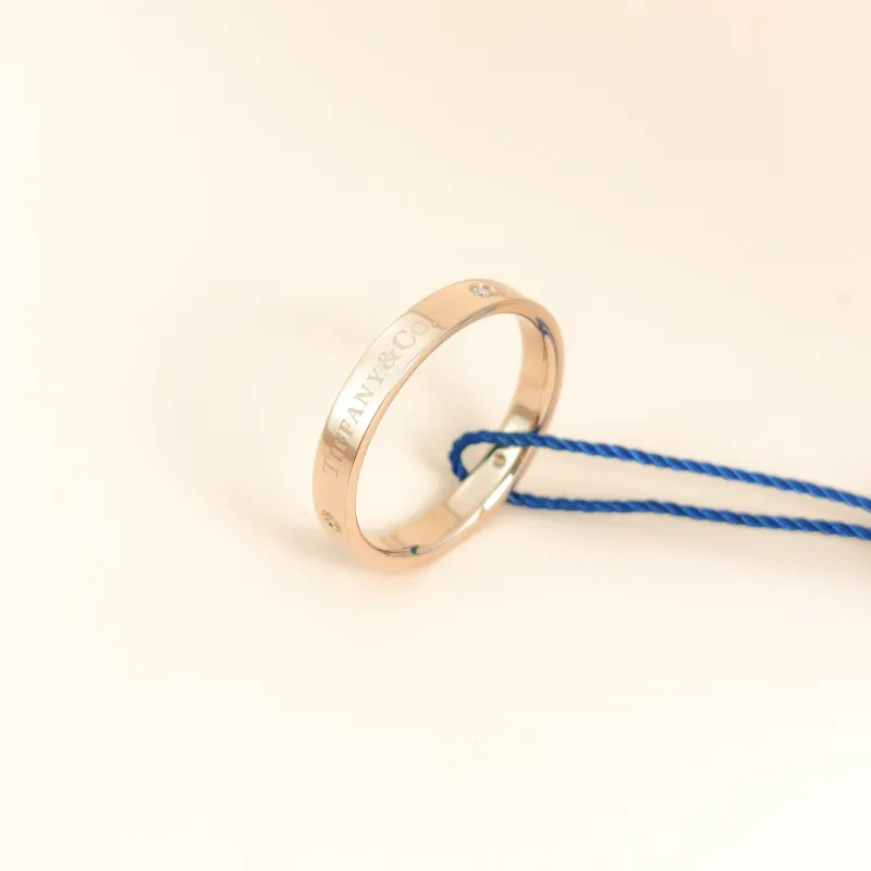 Tiffany&Co. Ring T&CO Rose Gold Diamond18KR ose Gold One Size68