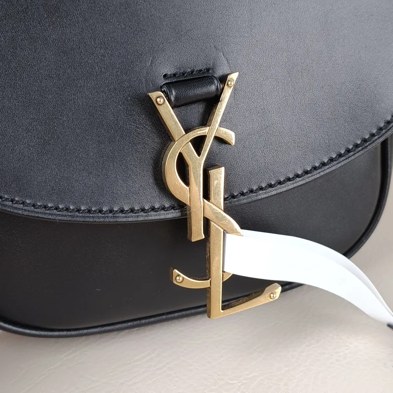 SAINT LAURENT Shoulder Bag Kaia Black Calfskin 16 × 5.5 × 15.5 cm — detail view 9 of 10