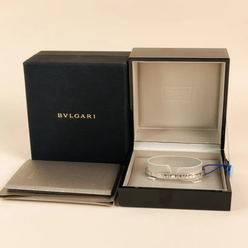 Bvlgari Bangle Collection Bangle White Gold 18KW hite Gold Diamond One Size M — cover view 4 of 8