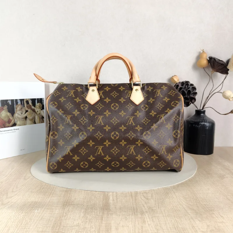 Louis Vuitton Top Handle Bag Speedy35 Edition-Monogram PVC 35 × 18 × 23 cm