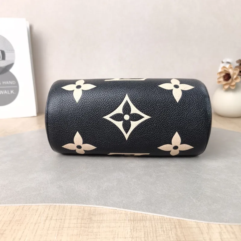 Louis Vuitton Crossbody Bag Papillon Black · White Monogram Empreinte Embossed Calfskin BB 20 × 10 × 10 cm — cover view 5 of 5