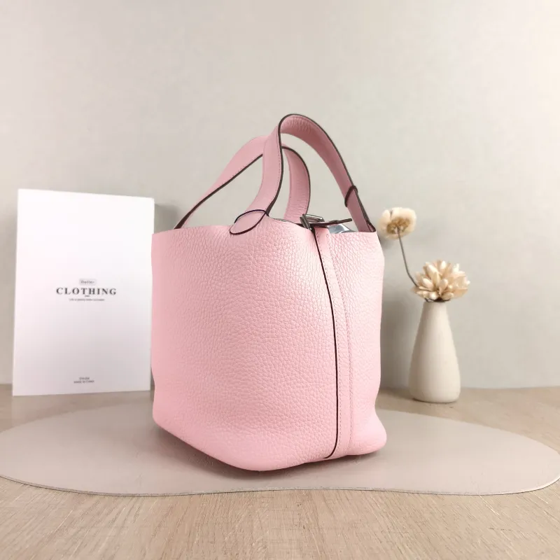 Hermès Top Handle Bag Picotin Lock 18 18 Taurillon Clemence TC Calfskin Small 18 × 13 × 18 cm K — cover view 3 of 5