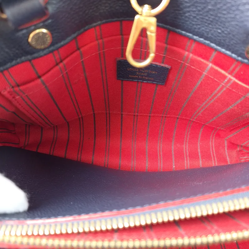 Louis Vuitton Top Handle Bag Montaigne Blue Calfskin 25 × 10 × 20 cm — detail view 8 of 12