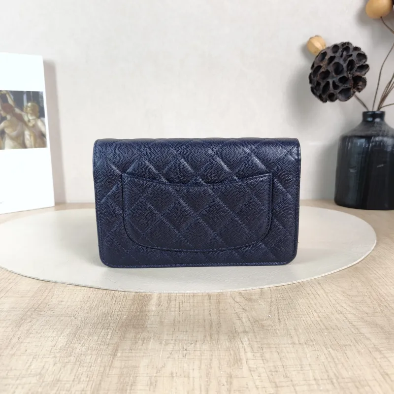 Chanel Crossbody Bag Classic Flap WOC CF WOCWOC Bag c Grained Calfskin One Size 19.2 × 3.5 × 12.3 cm — cover view 5 of 6