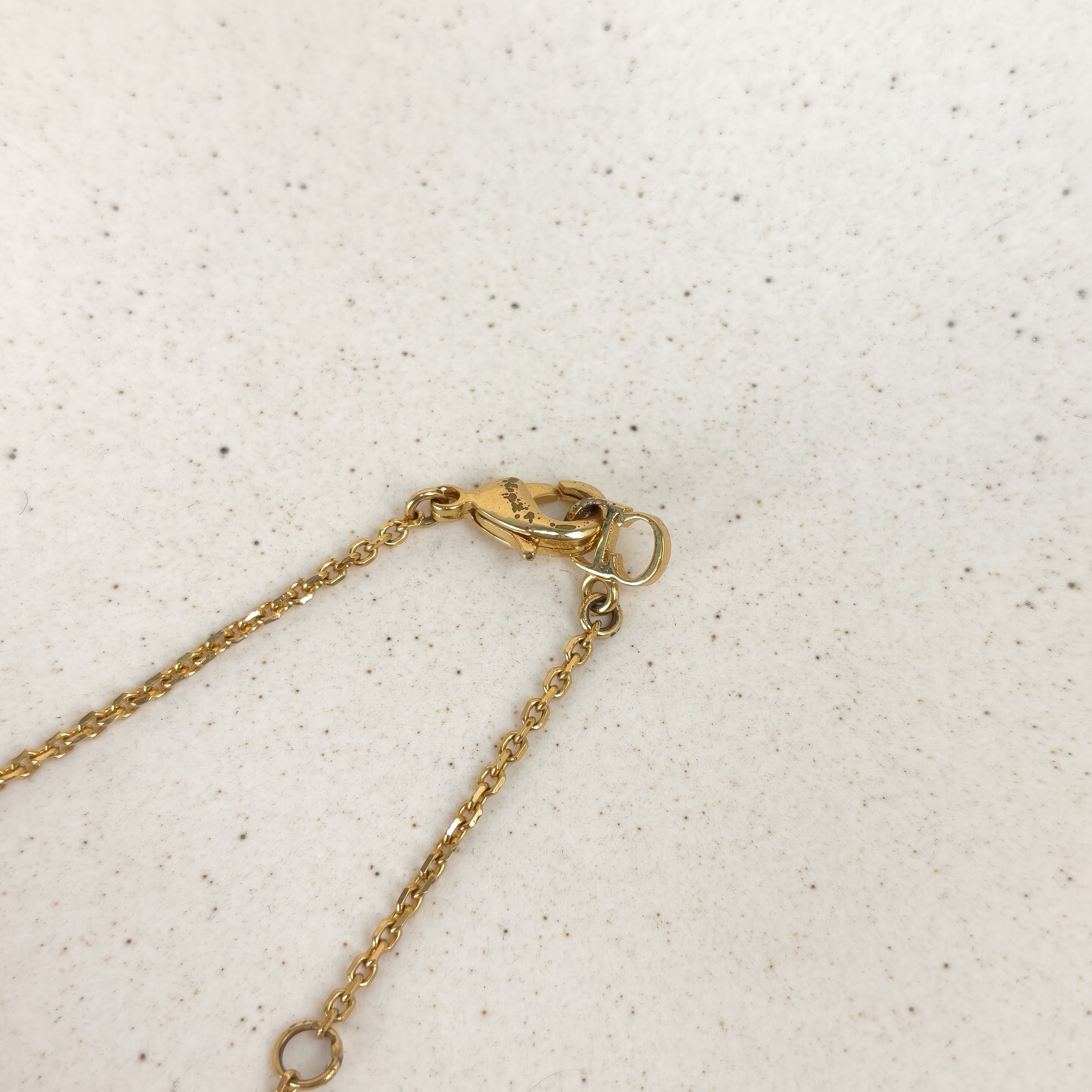 DIOR Necklace CD Pearl Necklace Gold One Size47cm — cover view 7 of 7