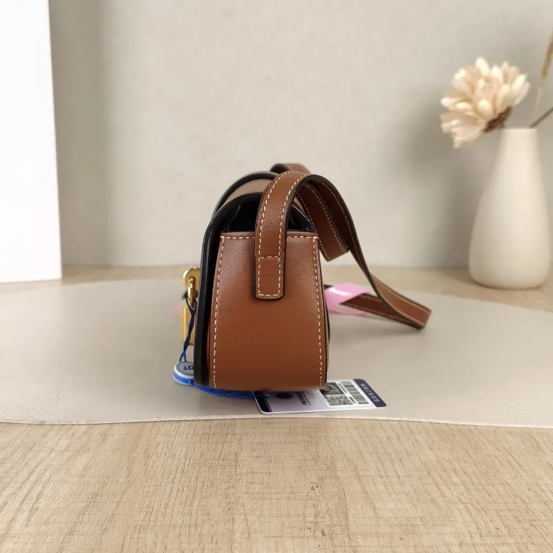 CELINE Crossbody Bag TABOU Brown Calfskinmini18 × 5 × 8 cm — detail view 2 of 12