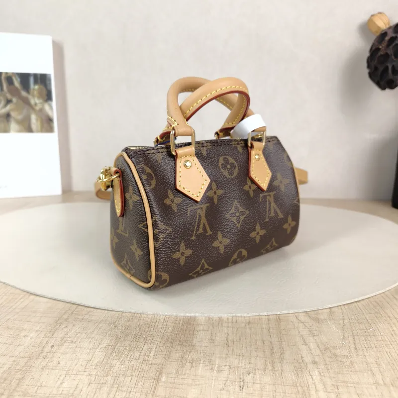 Louis Vuitton Crossbody Bag Speedy Nano Shoulder Strap PVC nano 16 × 7.5 × 10 cm — cover view 3 of 5