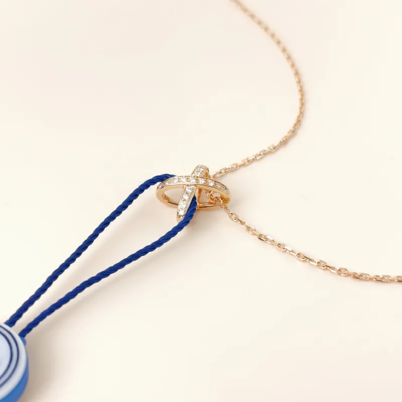CHAUMET Necklace Jeux de Liens · Collection · Necklace Rose Gold Diamond18KR ose Gold One Size42cm — cover view 5 of 9