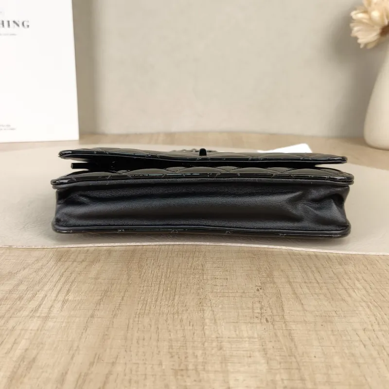 Chanel Crossbody Bag2.55 woc Black Waxed Leather Calfskin19.2 × 3.5 × 12.3 cm — cover view 5 of 6